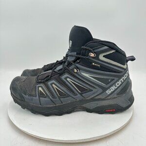 Salomon X Ultra 3 Goretex Men Size 10 398674 Black Gray Waterproof Hiking Boot
